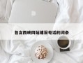 白城包含西峡网站建设电话的词条